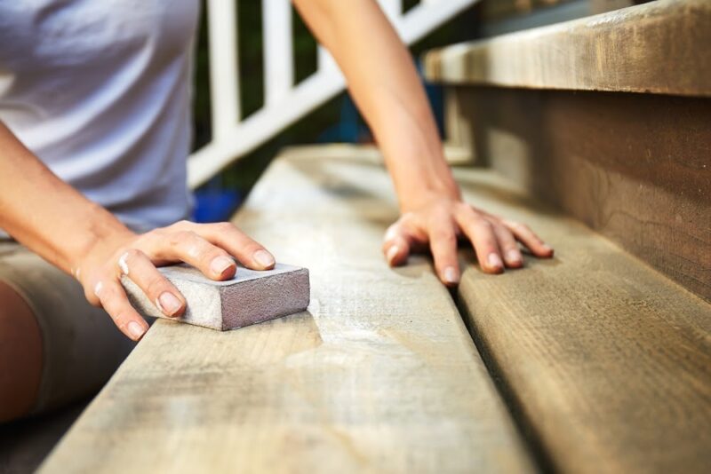 Sanding & Preperation – James Gibson Ironmongers