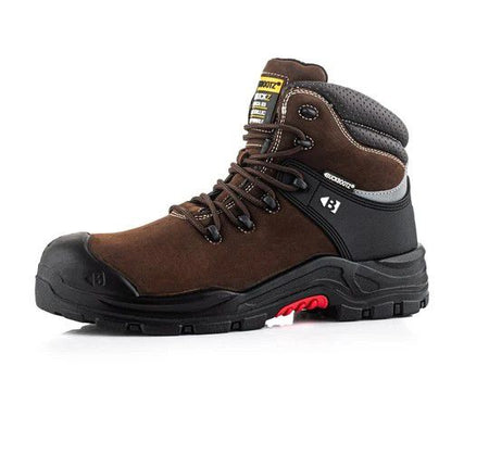 Nubuckz Brown Safety Lace Boot - S3S SC HRO FO LG WPA Main Image [src:111.jpg@20260824151127]