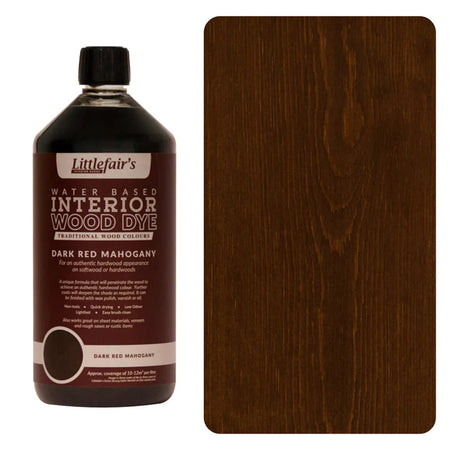 Water Based Coloured Interior Wood Stain - Dark Red Mahogany - 1L [src:1ltr-darkredmahogany_720x_2a031b20-3b0f-473e-b5e2-948681900709.jpg@20260112091840]