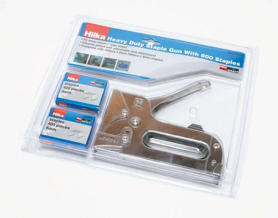 Hilka Heavy Duty Staple Gun with 800 Staples