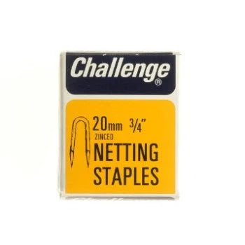 Challenge Zinc Plated Netting Staples - 20mm (40g) Main Image [src:20mmns.jpg@20261028103624]