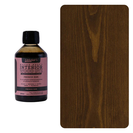 Water Based Coloured Interior Wood Stain - French Oak - 250ML Main Image [src:250ml-frenchoak_720x_a9dd2ca1-8577-4f07-9f4a-d0590e1871f3.jpg@20260112091914]