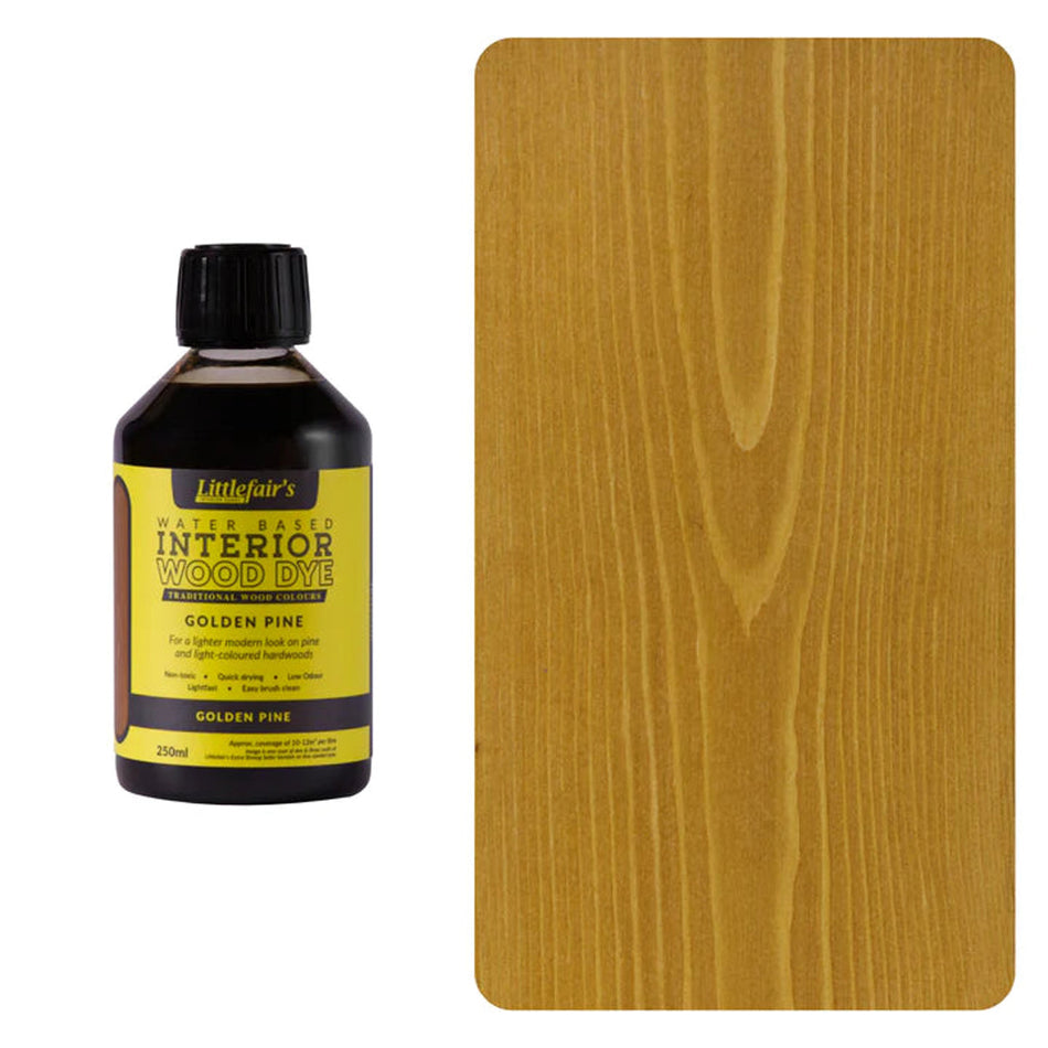 Water Based Coloured Interior Wood Stain - Golden Pine - 250ML Main Image