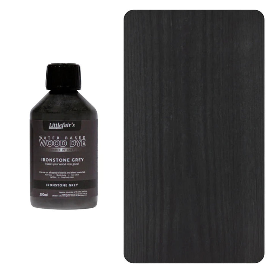 Water Based Coloured Interior Wood Stain - Ironstone Grey - 250ML Main Image