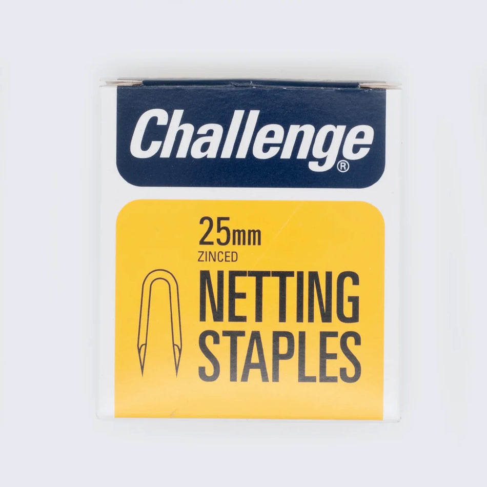 Challenge Zinc Plated Netting Staples - 25mm (225g) Main Image [src:25mmns.jpg@20261028104124]