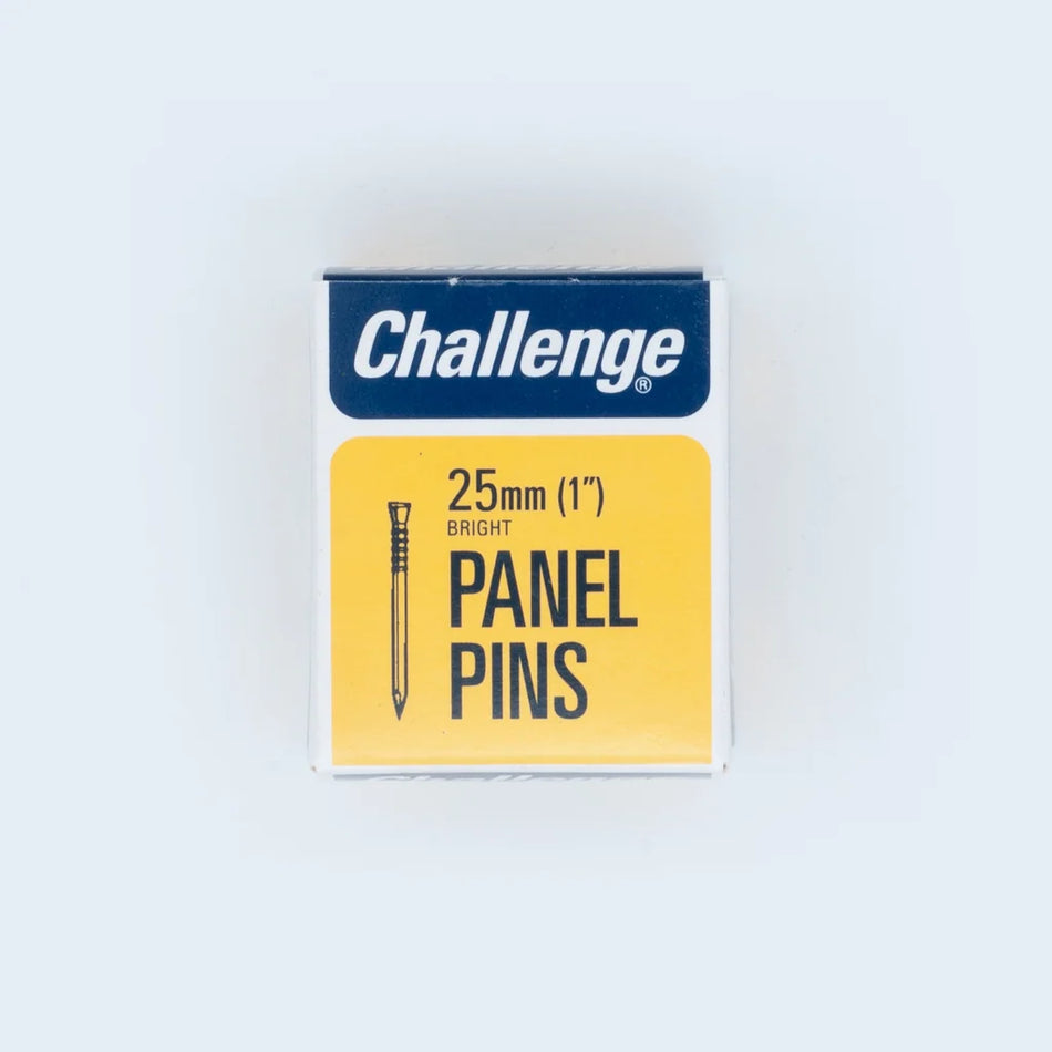 Challenge Bright Steel Panel Pins - 25mm (50g) Main Image [src:25mmpp.jpg@20261028102454]