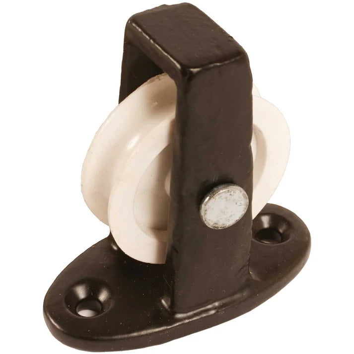 38mm No.269 Double Upright Cast Pulley - 38mm Nylon Wheel Along The Plate Main Image [src:268-0000bk.jpg@20261028114620]