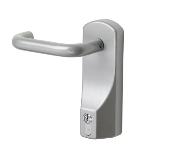 322EC Exidor Outside Access Device Lever Handle Silver