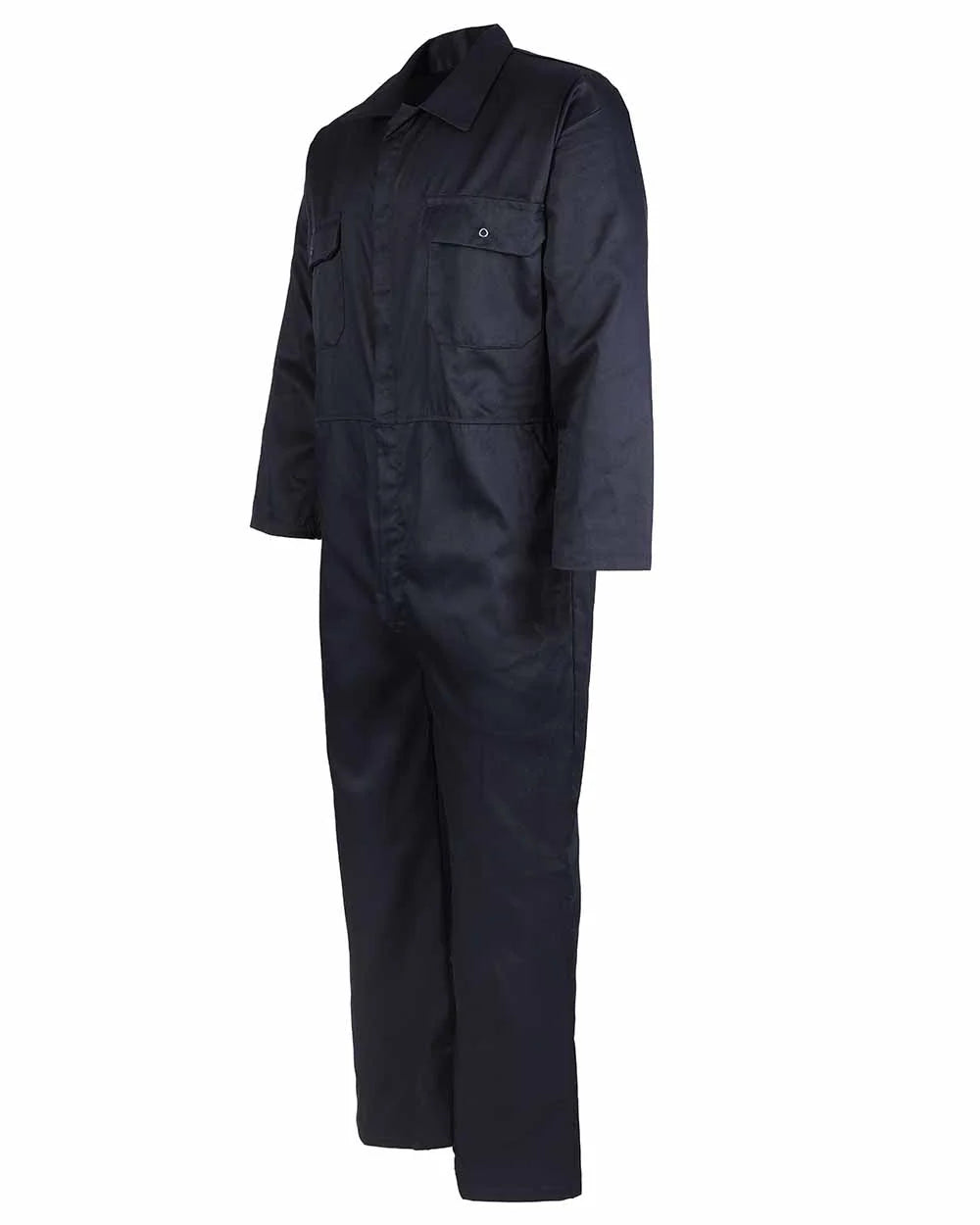 Castle Stud Front Polycotton Boilersuit - Navy [src:318nv.jpg@20261026135004]