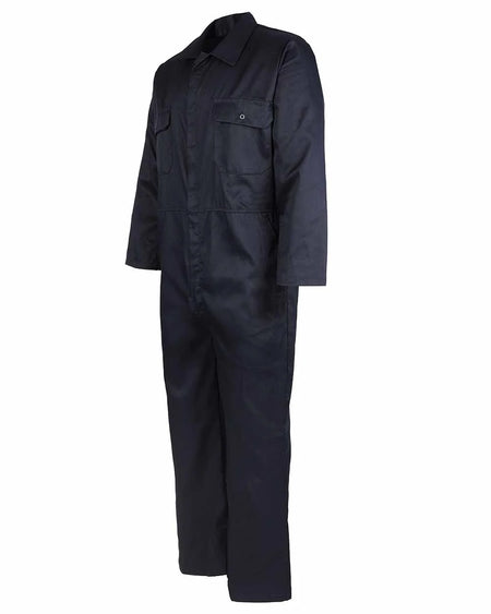 Castle Stud Front Polycotton Boilersuit - Navy [src:318nv.jpg@20261026135004]