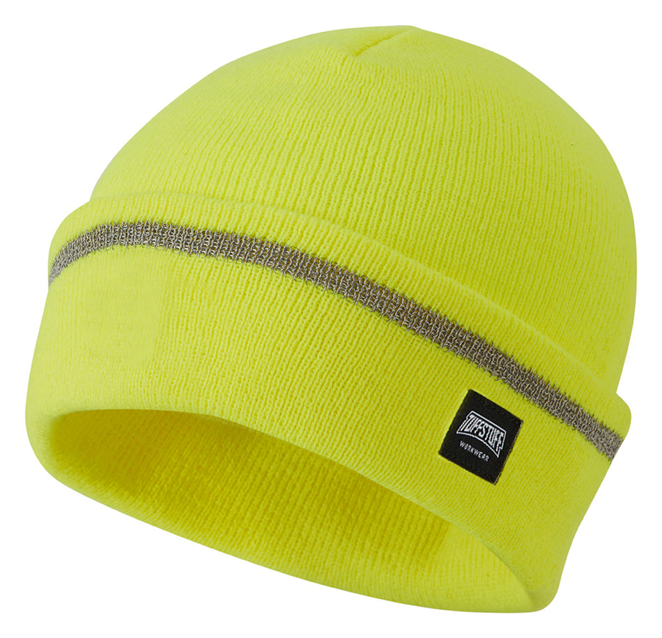 Yellow Hi-Vis Beanie Hat Main Image [src:412-yel.jpg@20260928105017]