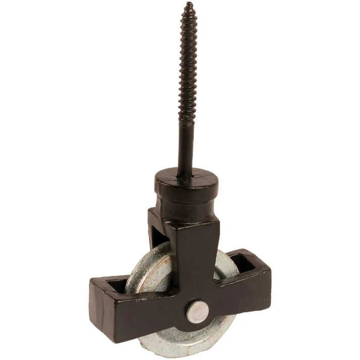 44mm No.41/C Single Screw Cast Pulley - 44mm Cast BZP Wheel 41C-0000BK Main Image [src:41c-0000bk.jpg@20261028114717]
