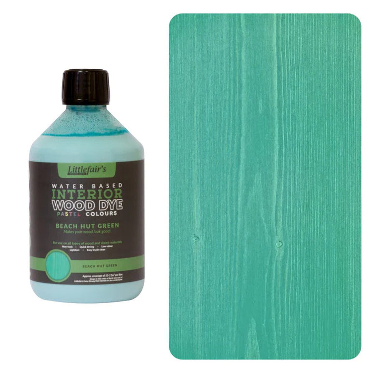 Water Based Coloured Interior Wood Stain - Beach Hut Green - 1L [src:500ml-beachhutgreen_720x_aad08afd-a077-4649-b3d4-98273d16a8f7.jpg@20260112091945]