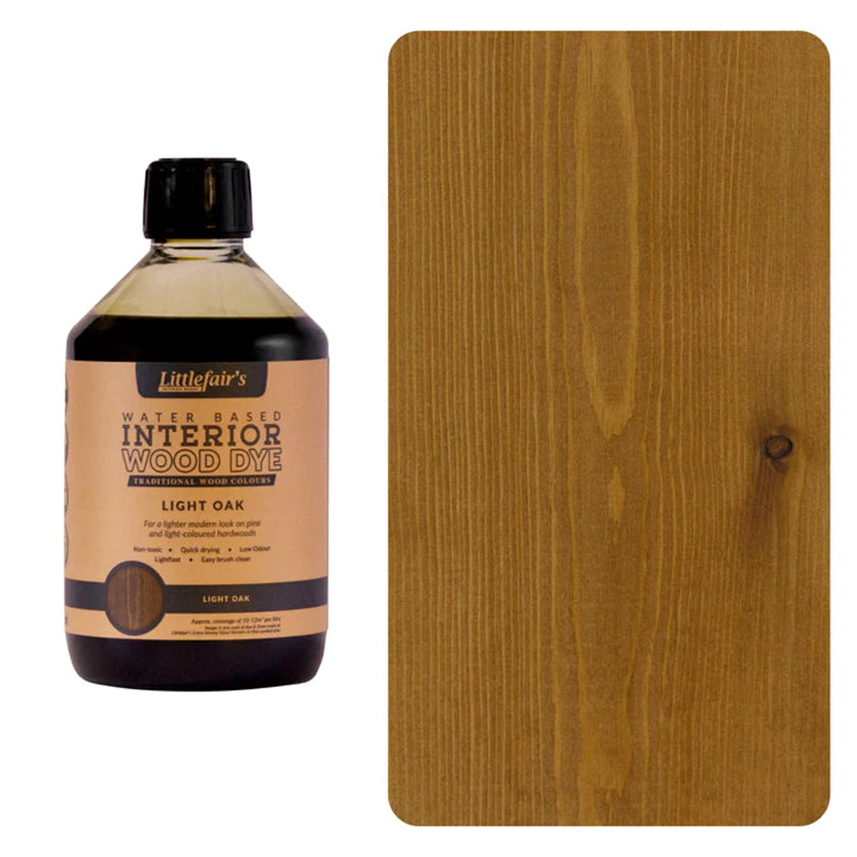 Water Based Coloured Interior Wood Stain - Light Oak - 1L [src:500ml-lightoak_720x_34c6b87e-7d80-44a5-aead-5f6d29b41c8d.jpg@20260112091949]