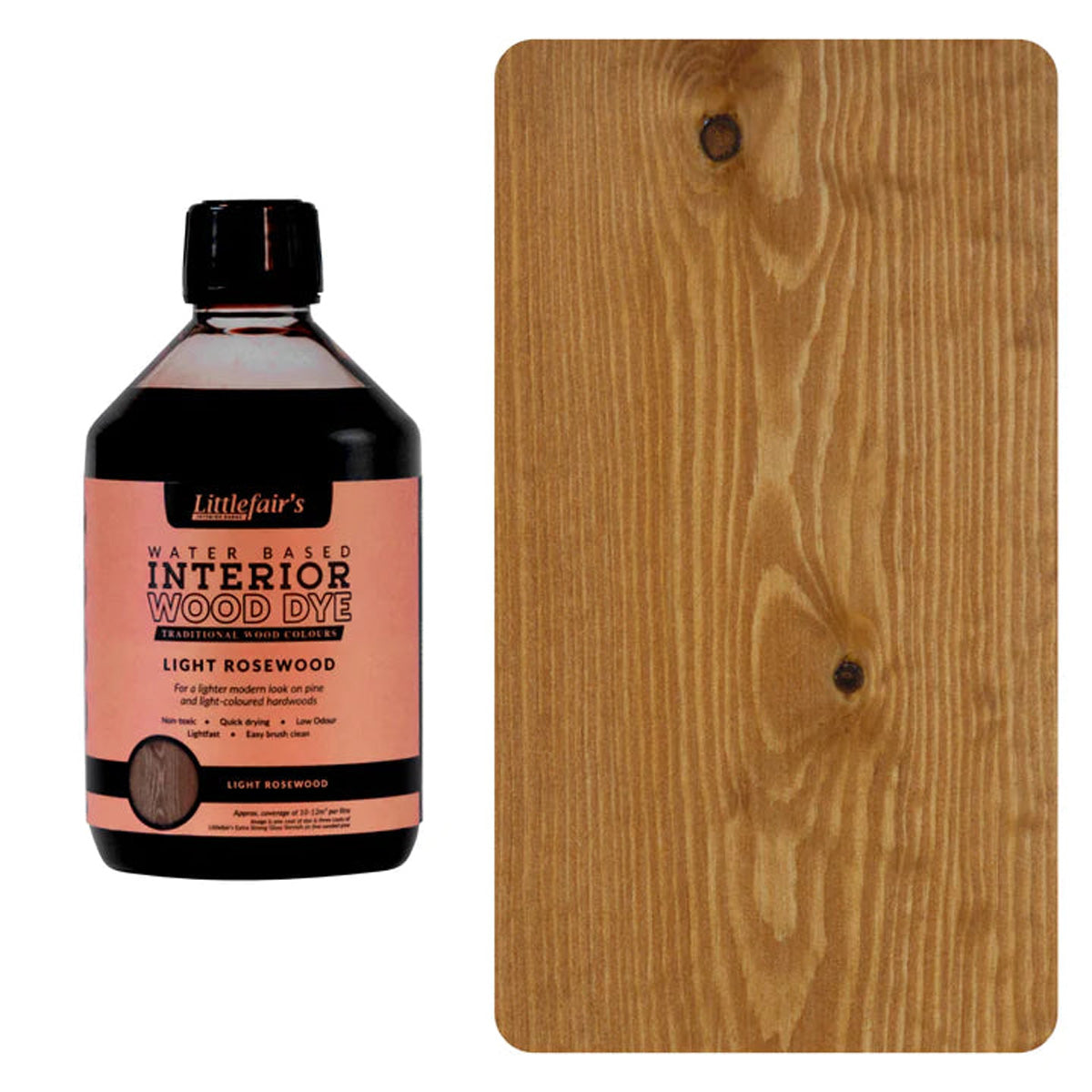 Water Based Coloured Interior Wood Stain - Light Rosewood - 1L [src:500ml-lightrosewood_720x_b40df89b-1580-4523-bde7-b48c762e348b.jpg@20260112091950]