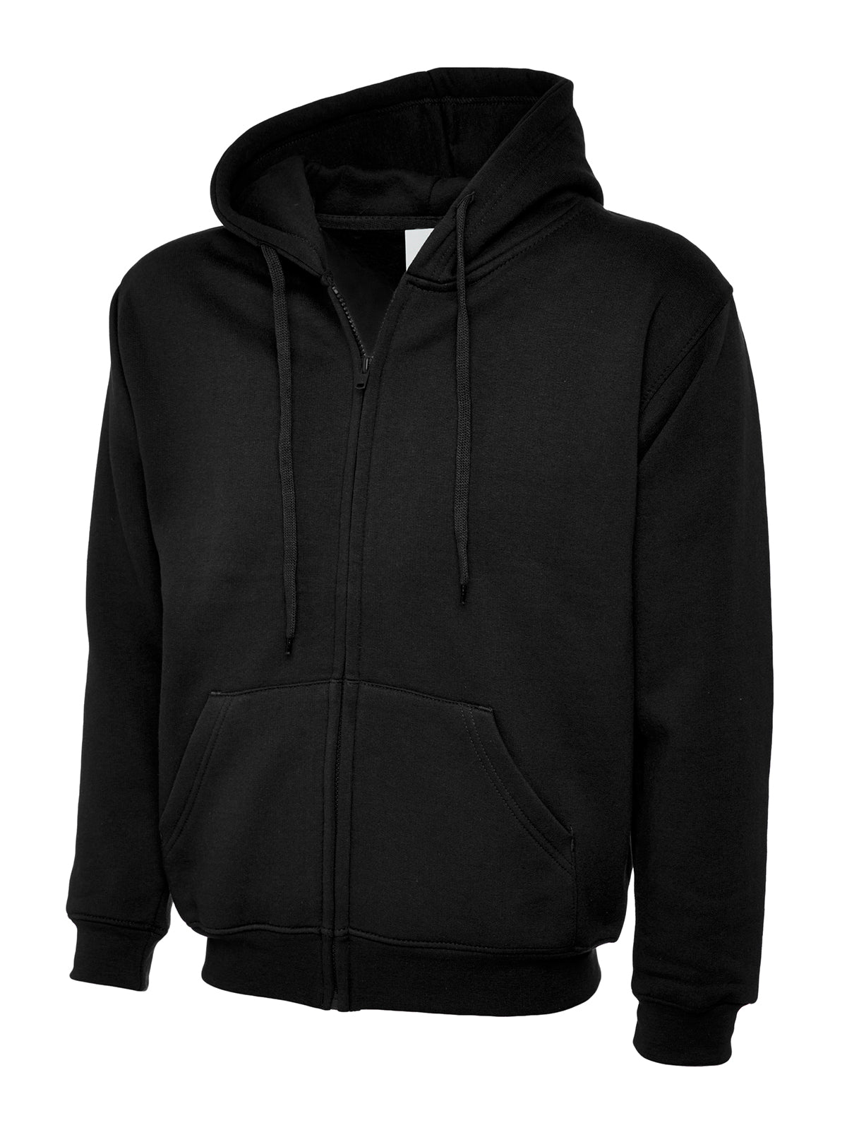 Classic Full Zip Hooded Sweatshirt - Black Main Image [src:504bk.jpg@20261026082832]