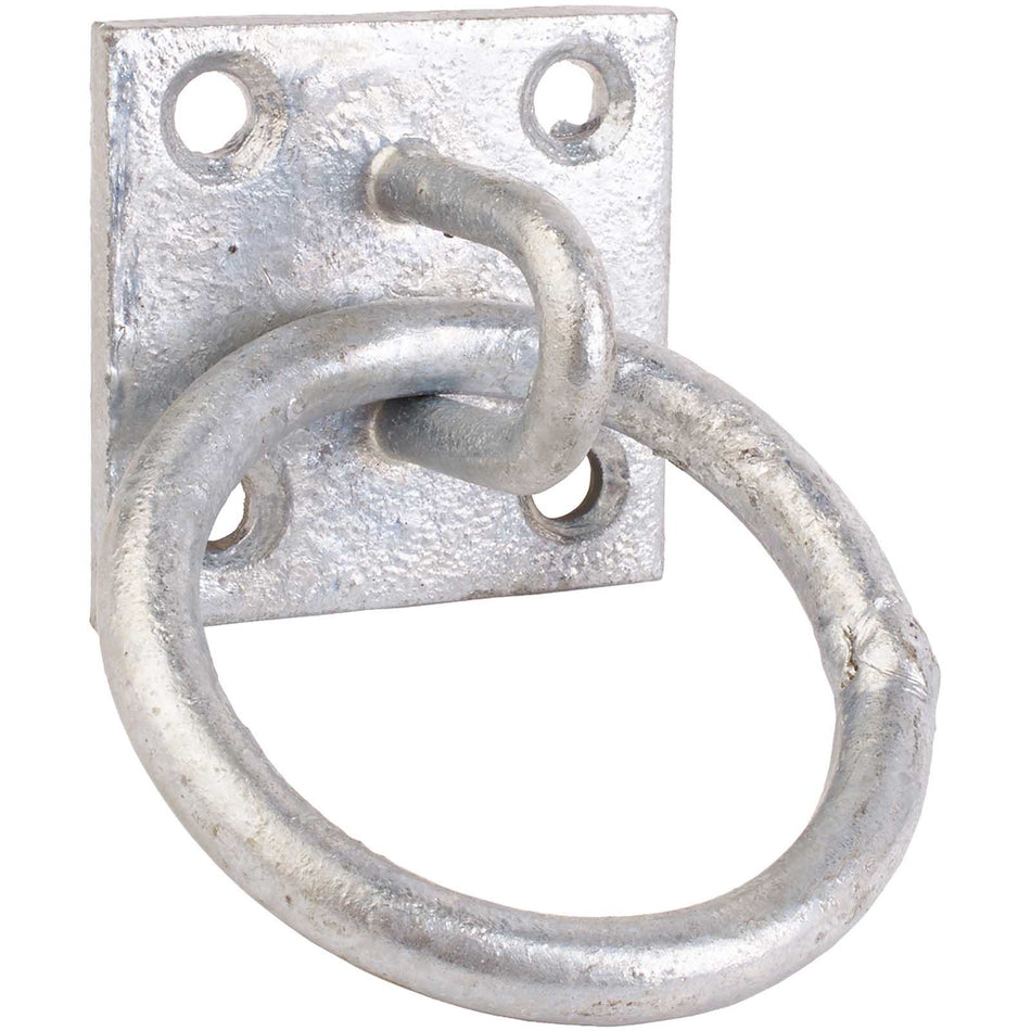 Ring on Plate 50mm x 50mm - Galvanised