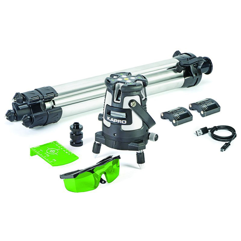 Kapro 875 Prolaser Green All-Lines Laser Level with Tripod Main Image