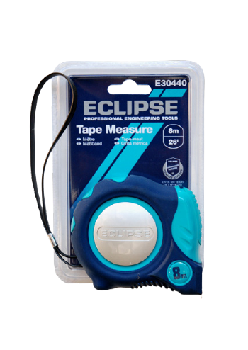 Eclipse Tape Measure Metric Only 3m 5m 8m