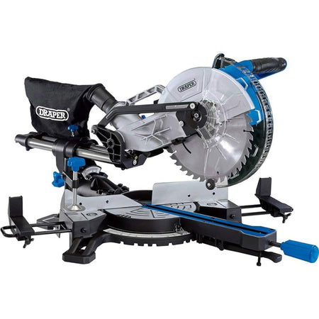 230V Sliding Compound Mitre Saw, 255mm, 1800W Main Image