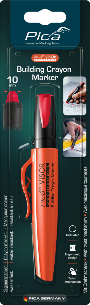 Pica Visor Permanent Longlife Marker Red Main Image