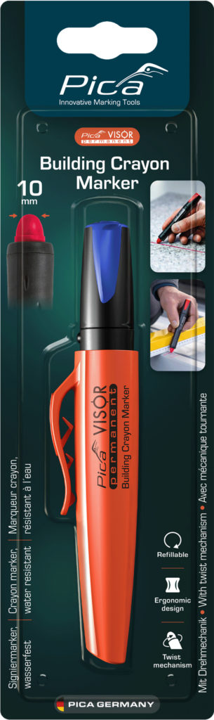 Pica Visor Permanent Longlife Marker Blue Main Image