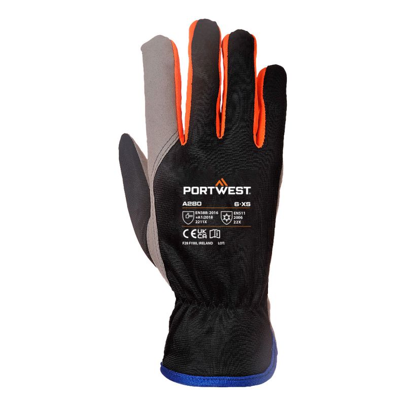 A280 - Cold 240 Winter Shield Synthetic Leather Mechanical Glove [src:a2802.jpg@20261021135401]