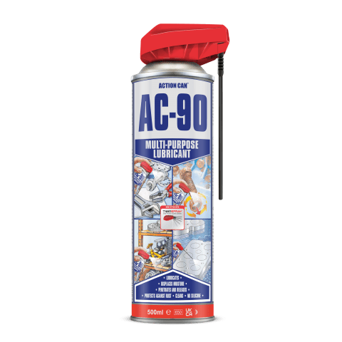 Action Can AC-90 Twin Spray Nozzle Multi Purpose Lubricant 500ml Silicone Free