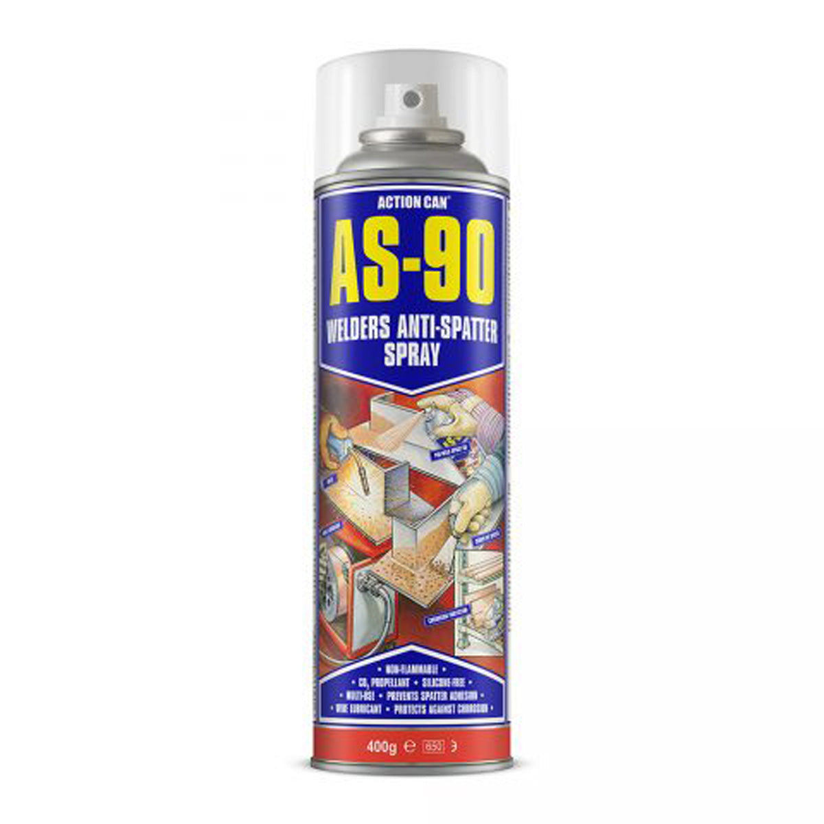 AS-90 Welders Anti-Spatter Spray - 400ml Aerosol Main Image