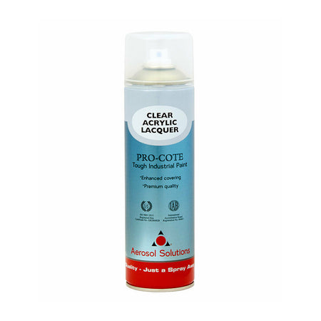 Aerosol Solutions Pro-Cote 500ml Spray Paint - Clear Lacquer Main Image
