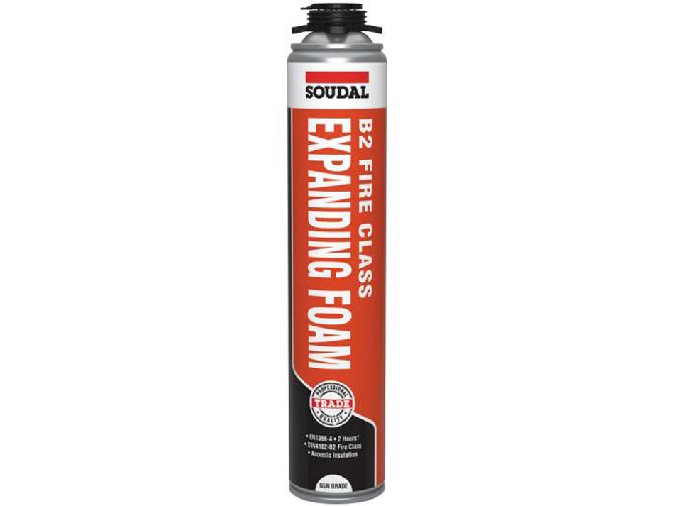 Soudal B2 Fire & Acoustic Expanding Foam Gun Grade 750ml Main Image