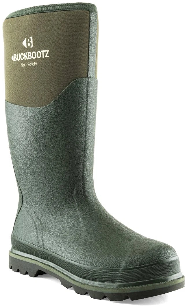 Buckbootz Green Neoprene Non-Safety Wellington Main Image [src:bbz5020_01.jpg@20260818143228]