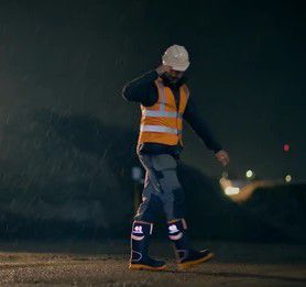 Buckbootz S5 Black/Orange High Visibility Neoprene/Rubber Safety Wellington [src:bbz80005.jpg@20260819112632]