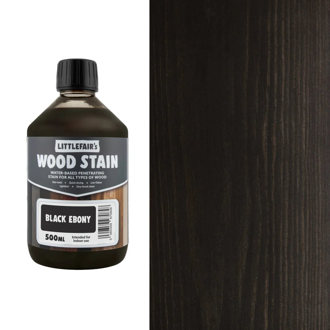 Water Based Coloured Interior Wood Stain - Black Ebony Main Image [src:be.jpg@20261005132001]