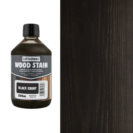 Water Based Coloured Interior Wood Stain - Black Ebony Main Image [src:be.jpg@20261005132001]