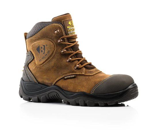 Buckshot  Brown Lace Boot with Ankle Protection - S3 HRO AN SRC Main Image [src:bsh012br.jpg@20260824140130]