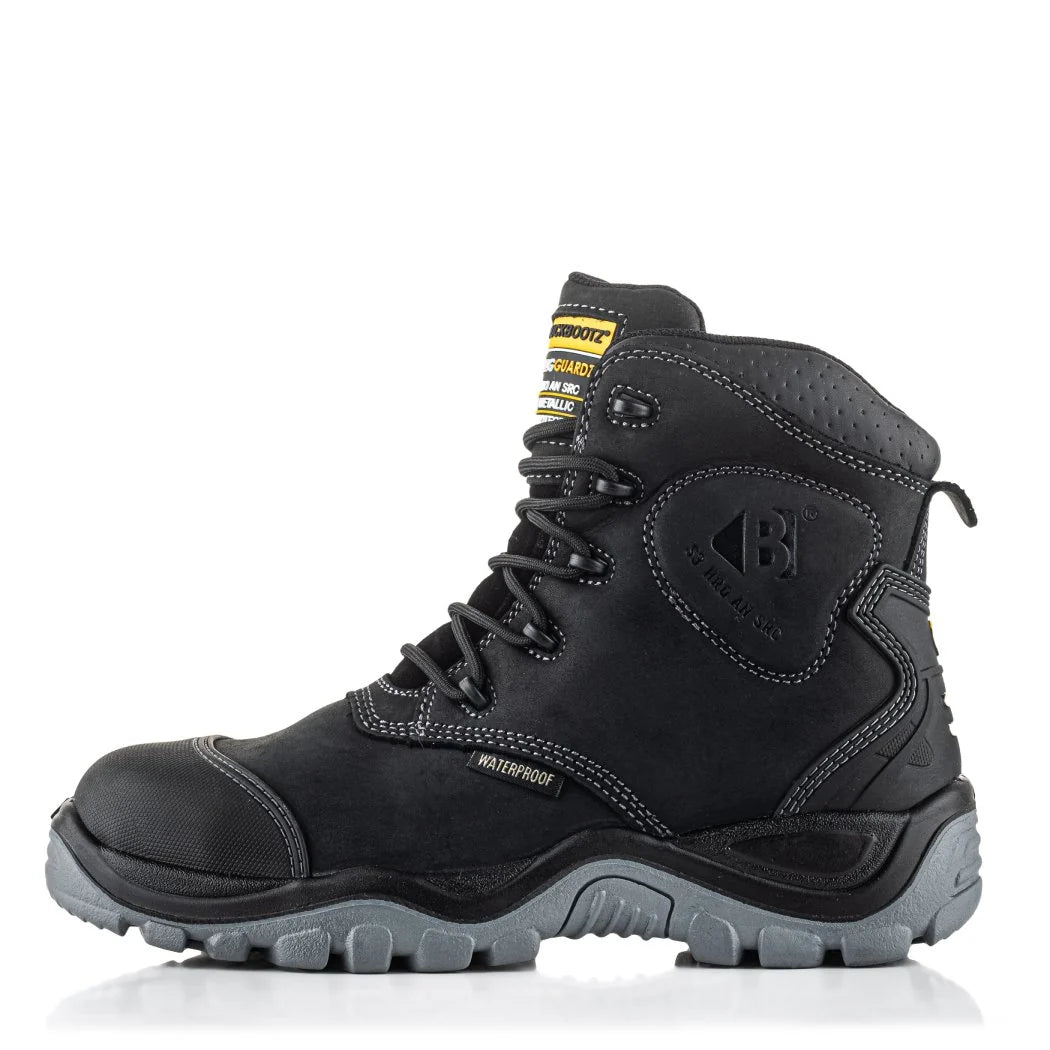 Buckshot Black Lace Boot with Ankle Protection - S3 HRO AN SRC [src:bsh012_bk_01.jpg@20260822073635]
