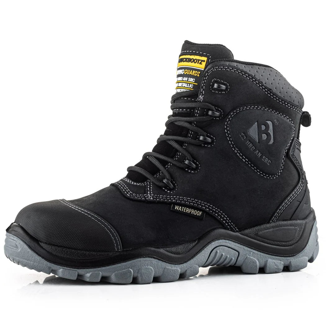 Buckshot Black Lace Boot with Ankle Protection - S3 HRO AN SRC Main Image [src:bsh012_bk_02.jpg@20260822073624]