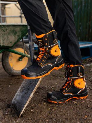 BVIZ6 High-Leg Lace Boot Black/Orange [src:bviz65.jpg@20260819133658]