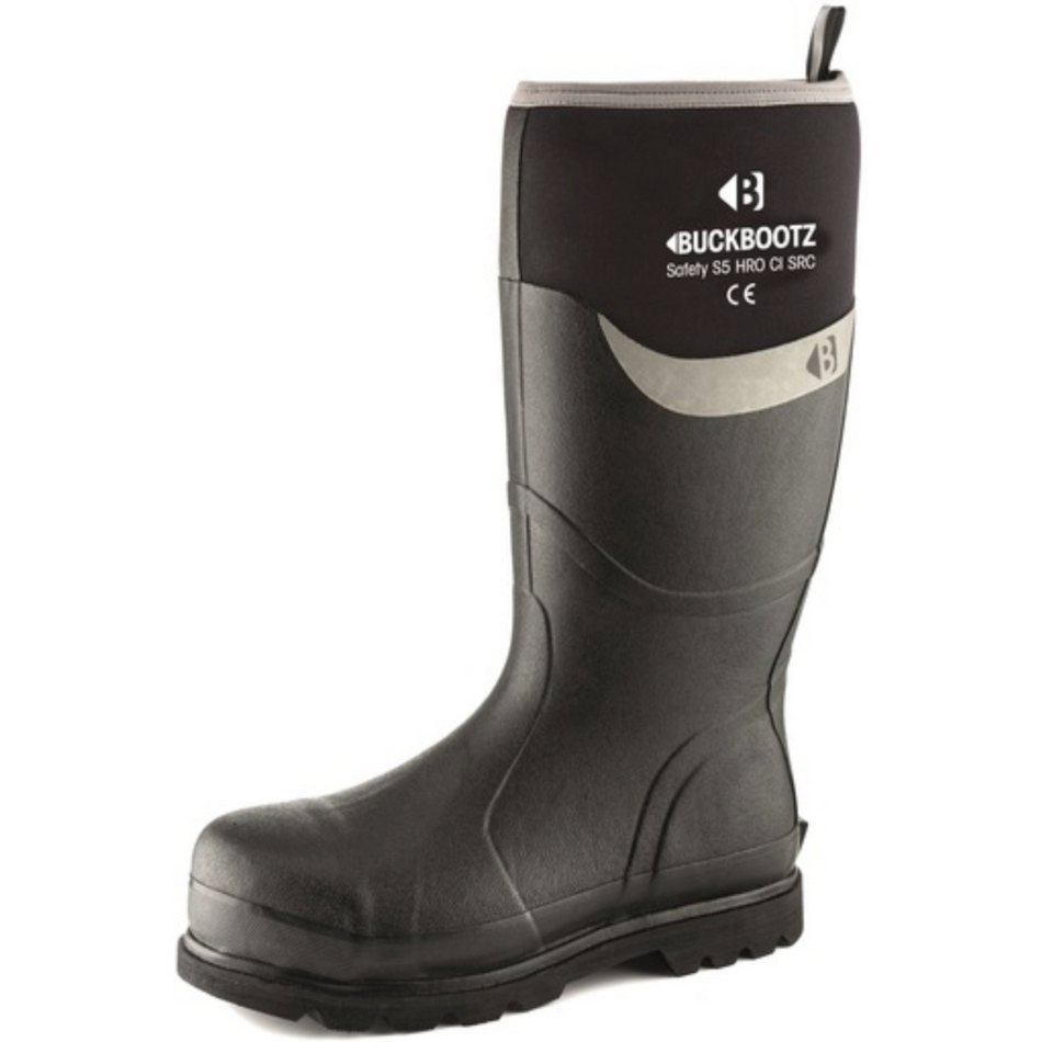 BBZ6000BK S5 Black Neoprene/Rubber Heat and Cold Insulated Safety Wellington Boot