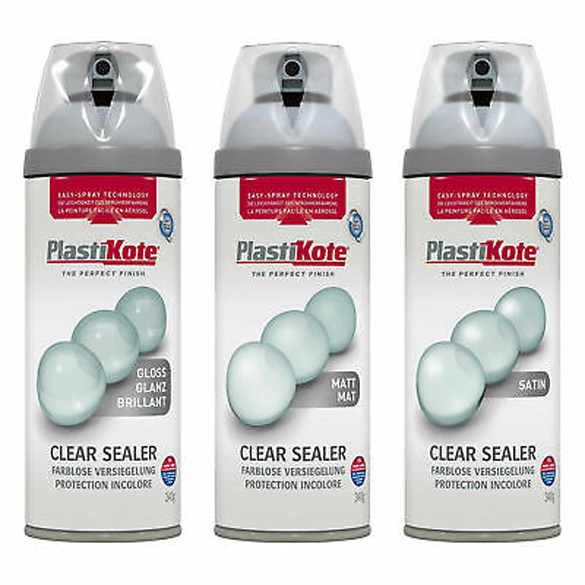 PlastiKote Twist & Spray Paint 400ml - Gloss Clear Sealer Main Image