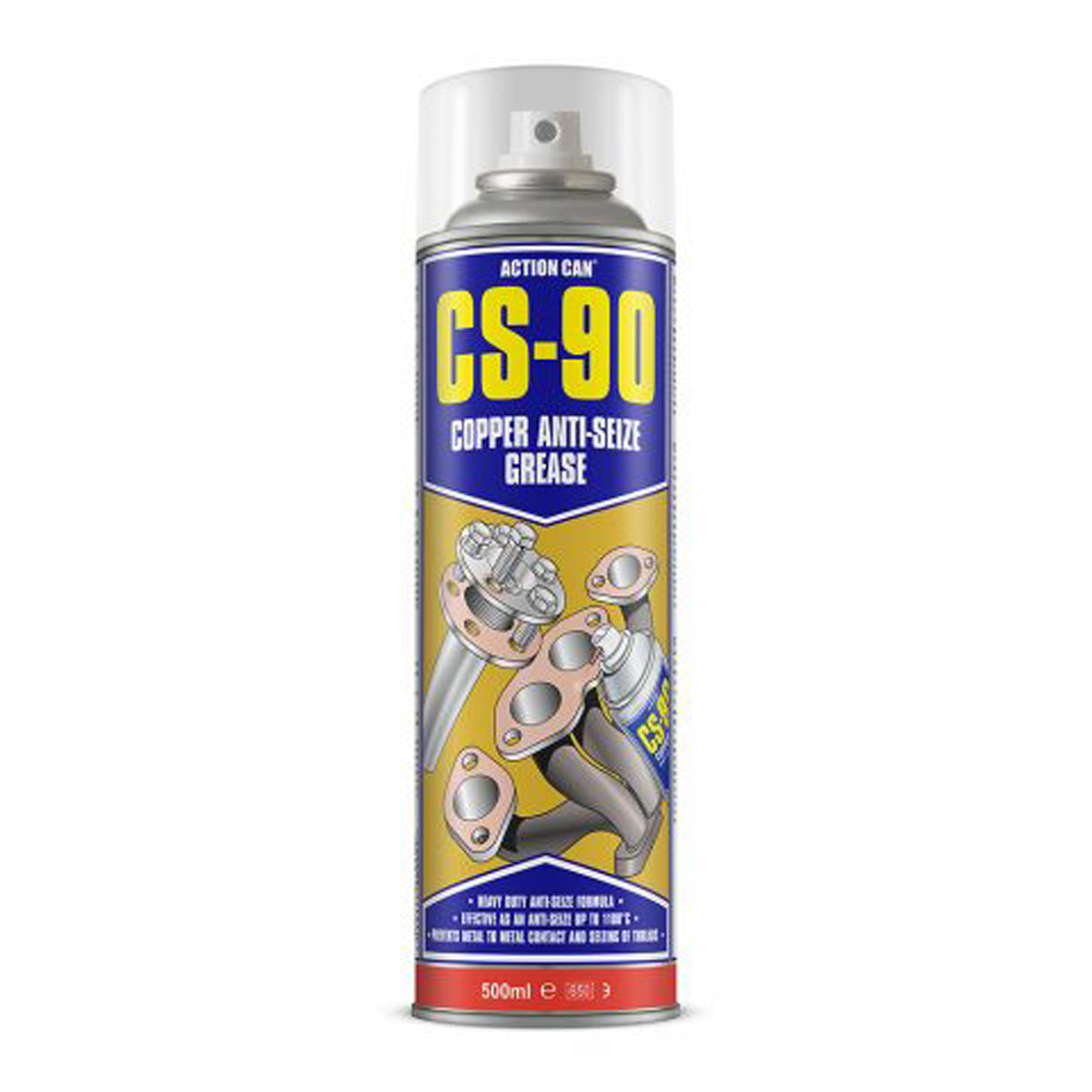 CS-90 Copper Anti-Seize Paste 500ml Aerosol TwinSpray Main Image