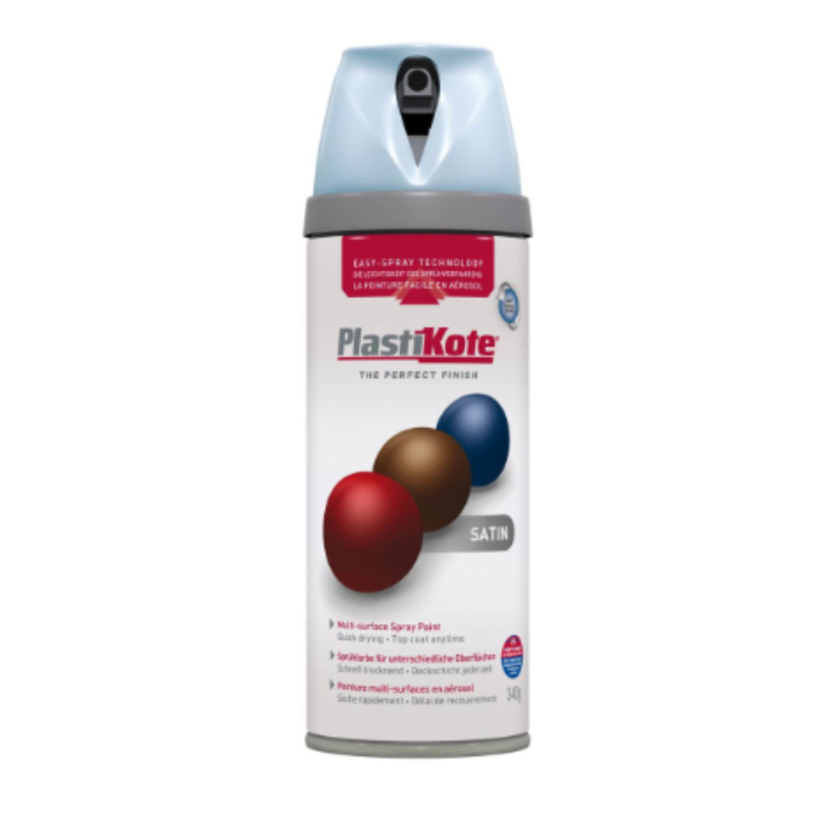 PlastiKote Twist & Spray Paint 400ml - Satin Warm Grey [src:copper_13.jpg@20260112092044]