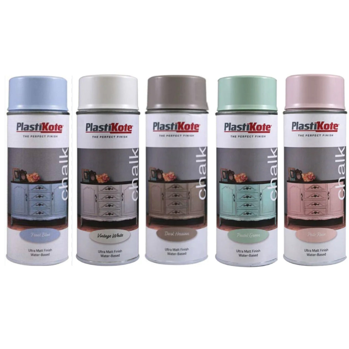 Plastikote Spray Paint 400ml - Chalk Antique White Main Image
