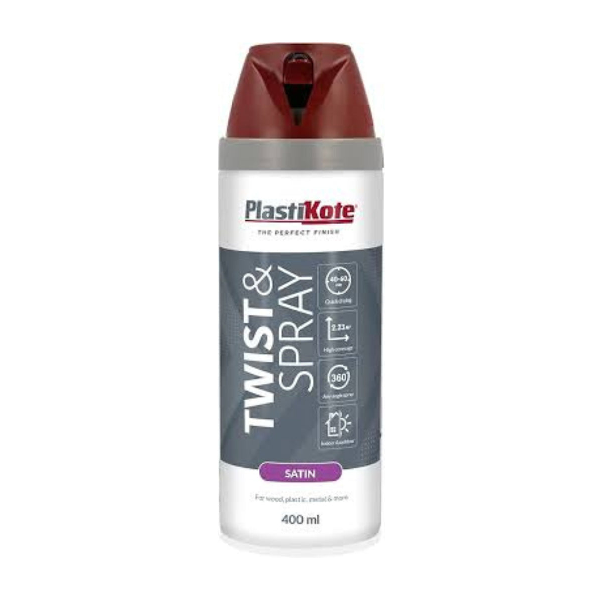 PlastiKote Twist & Spray Paint 400ml - Satin Night Navy [src:copper_5.jpg@20260112092046]