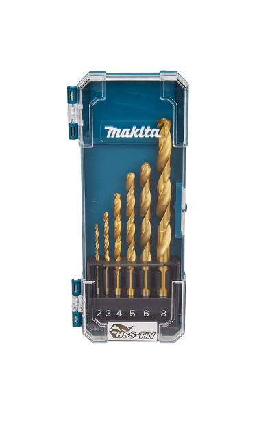 Makita D-72833 HSS TIN Drill Bit Eco Set 6 Piece