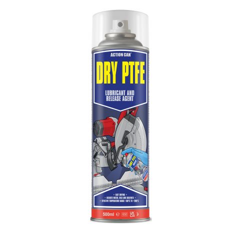 Action Can PTFE Polytetrafluoroethylene Dry Lubricant 500ml