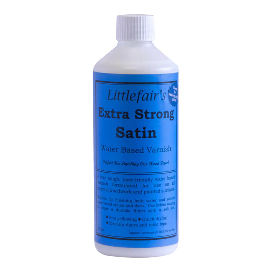 Extra Strong Indoor Wood Varnish Satin - 500ml Main Image