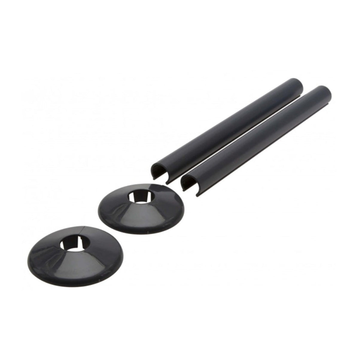 Snappit Radiator Tail Kit For 15mm Pipe - Black [src:grey.jpg@20260112092119]