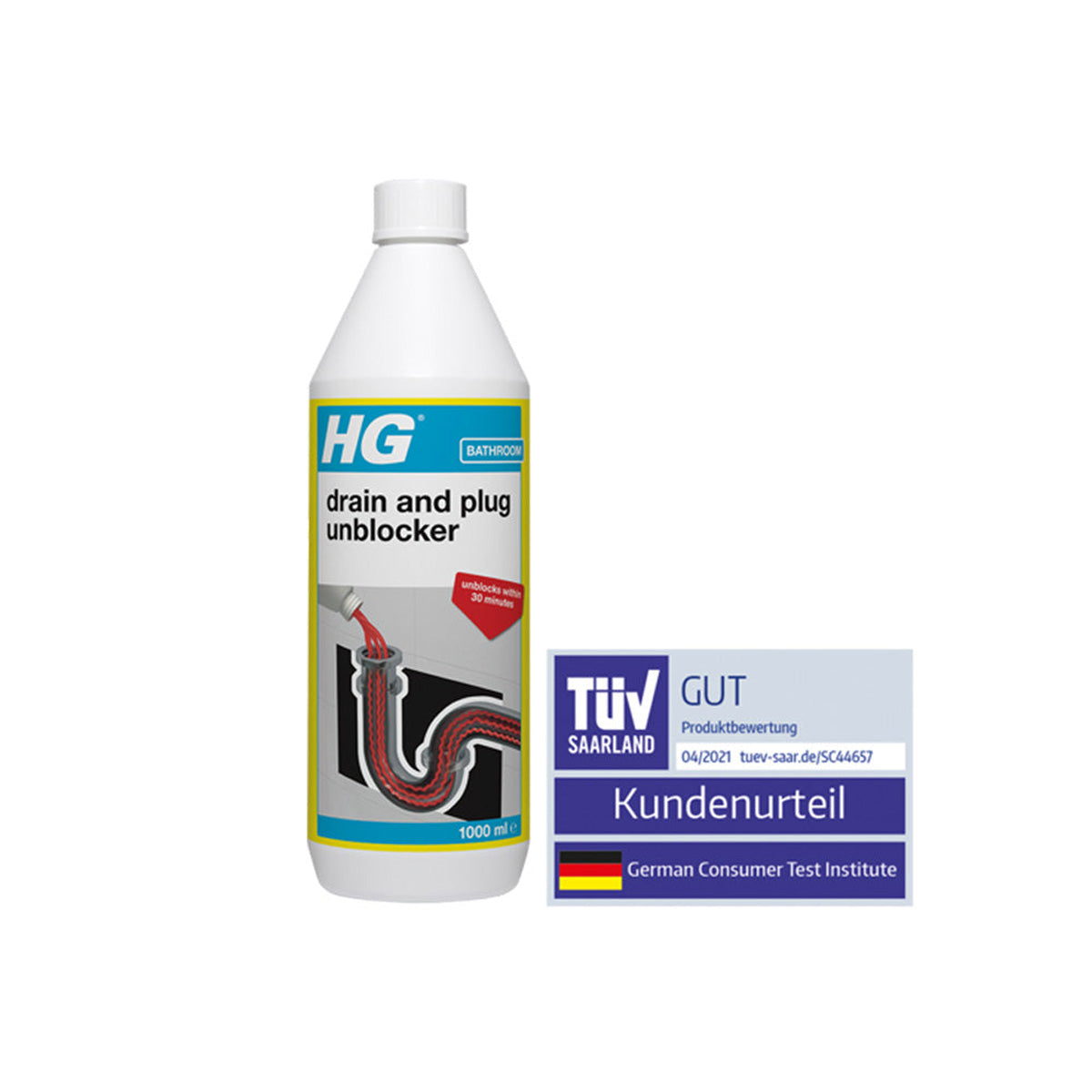 HG Drain & Plug Unblocker 500ml Main Image